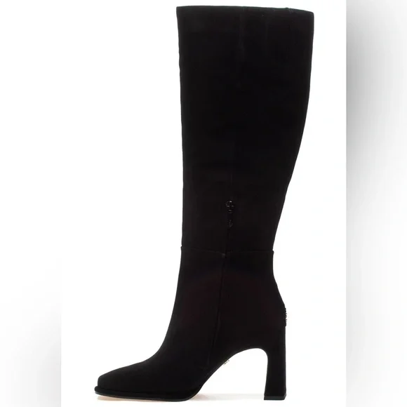 NWT SAM EDELMAN ISSABEL BOOT BLACK SUEDE SZ 7,5 - Picture 3 of 13